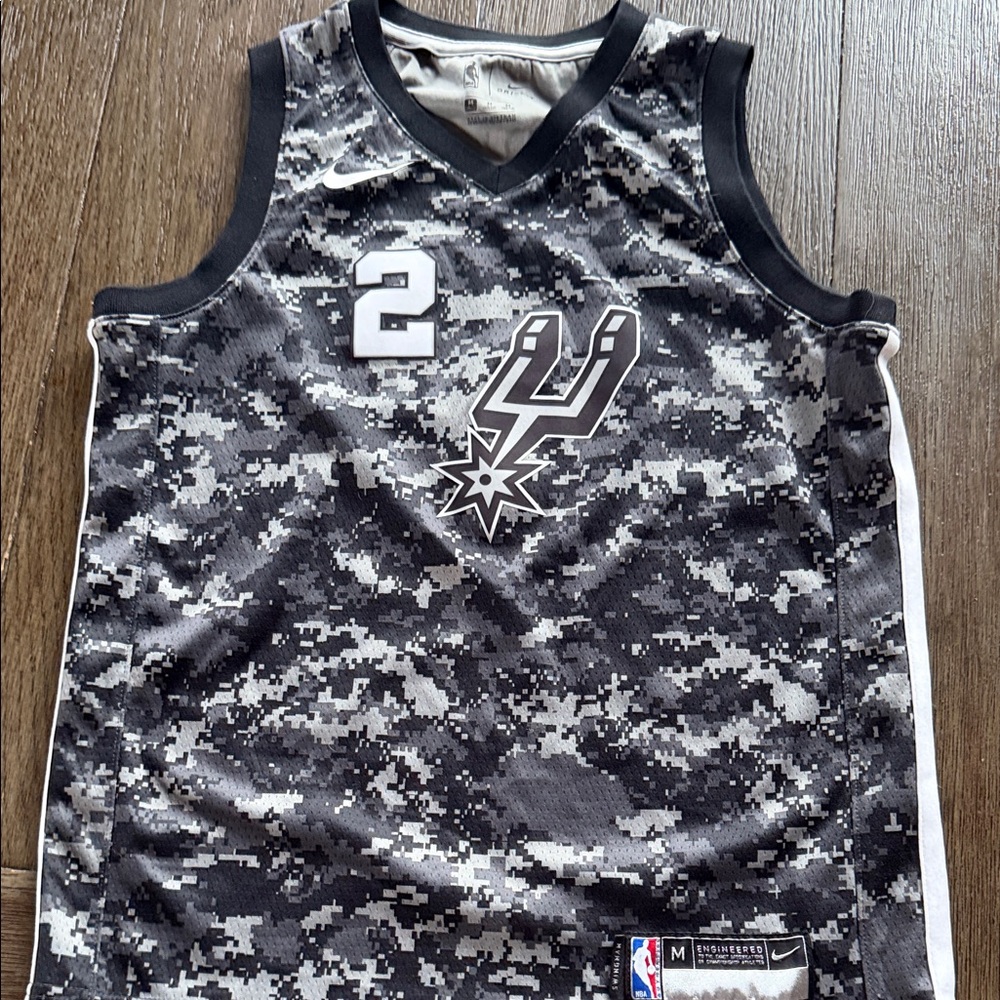 NBA Leonard Nike Black & Gray San Antonio  Spurs Kids Basketball Jersey #2